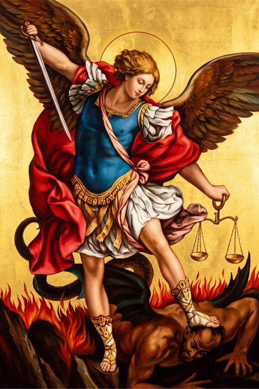 St. Michael the Archangel Acrylic Print on Metal | Orthodox Wall Art